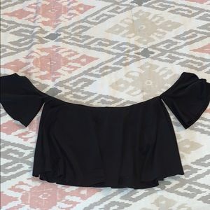 Forever21 black crop top